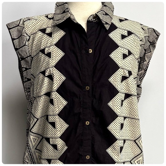 NWT Anthropologie Maeve The Lillian Button-Front Cotton Midi Dress, L - Picture 8 of 13